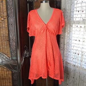 OP Coral Knit V-Neck Swim Coverup
